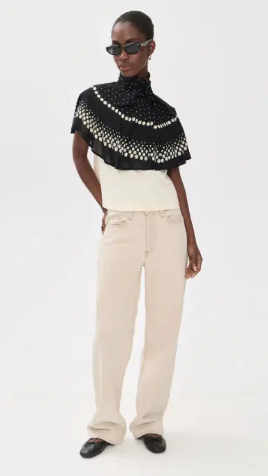 Sea Elly Polka Print Cape T-Shirt Multi | Thumbnail 5 Sea Elly Polka Print Cape T-Shirt Multi | Thumbnail 5