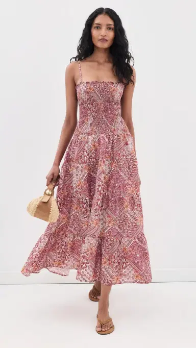 Peixoto Clementine Maxi Dress Burgundy Blush | Thumbnail 5 Peixoto Clementine Maxi Dress Burgundy Blush | Thumbnail 5