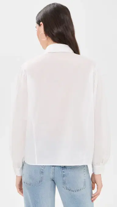 Frame The Poplin Equestrian Shirt | Thumbnail 3 Frame The Poplin Equestrian Shirt | Thumbnail 3