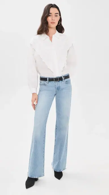 Frame The Poplin Equestrian Shirt | Thumbnail 5 Frame The Poplin Equestrian Shirt | Thumbnail 5