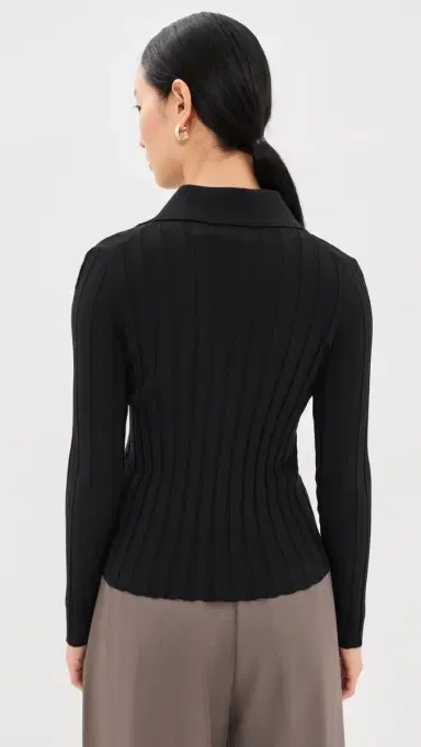 Nackiyé Sugarman Long Sleeve Polo Wool Top | Thumbnail 3 Nackiyé Sugarman Long Sleeve Polo Wool Top | Thumbnail 3