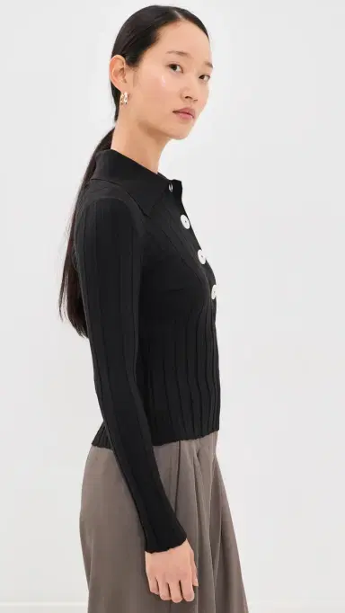 Nackiyé Sugarman Long Sleeve Polo Wool Top | Thumbnail 4 Nackiyé Sugarman Long Sleeve Polo Wool Top | Thumbnail 4