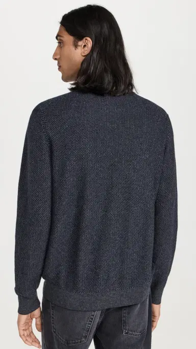 Vince Geo Jacquard Crew Sweater Coastal/ed H Grey | Thumbnail 3 Vince Geo Jacquard Crew Sweater Coastal/ed H Grey | Thumbnail 3