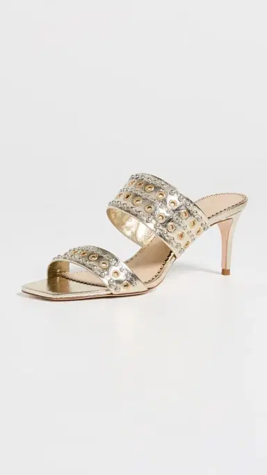 Cinq à Sept Sutton Mixed Hardware Metallic Sandals Light Gold | Thumbnail 2 Cinq à Sept Sutton Mixed Hardware Metallic Sandals Light Gold | Thumbnail 2