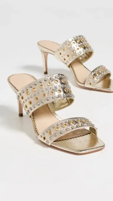 Cinq à Sept Sutton Mixed Hardware Metallic Sandals Light Gold | Thumbnail 5 Cinq à Sept Sutton Mixed Hardware Metallic Sandals Light Gold | Thumbnail 5
