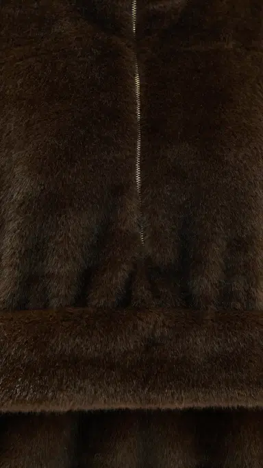 Source Unknown Zvika Faux Fur Anorak Brown M/L | Thumbnail 6 Source Unknown Zvika Faux Fur Anorak Brown M/L | Thumbnail 6