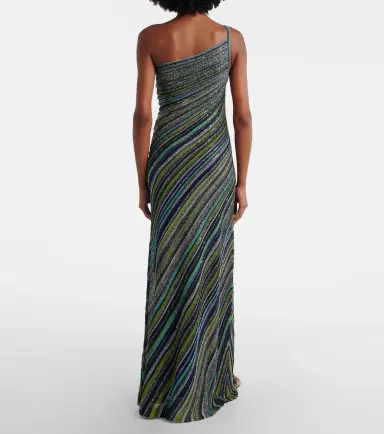 Missoni Sequined one-shoulder lamé maxi dress | Thumbnail 5 Missoni Sequined one-shoulder lamé maxi dress | Thumbnail 5