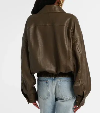Saint Laurent Leather bomber jacket | Thumbnail 2 Saint Laurent Leather bomber jacket | Thumbnail 2