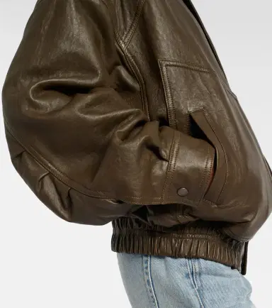 Saint Laurent Leather bomber jacket | Thumbnail 5 Saint Laurent Leather bomber jacket | Thumbnail 5
