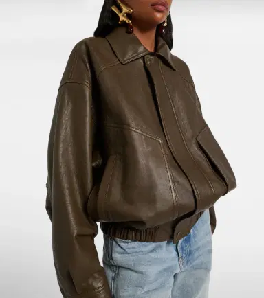Saint Laurent Leather bomber jacket | Thumbnail 6 Saint Laurent Leather bomber jacket | Thumbnail 6