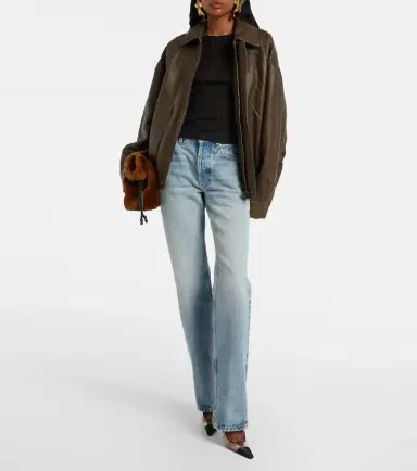 Saint Laurent Leather bomber jacket | Thumbnail 7 Saint Laurent Leather bomber jacket | Thumbnail 7