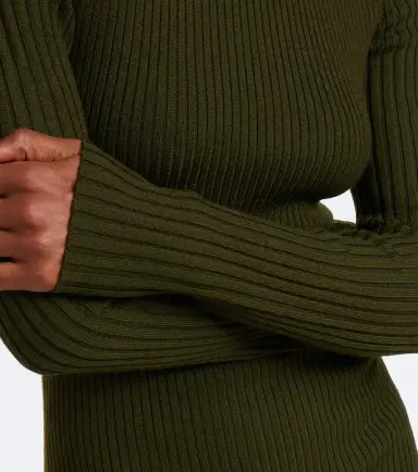 Victoria Beckham Ribbed-knit wool-blend sweater | Thumbnail 3 Victoria Beckham Ribbed-knit wool-blend sweater | Thumbnail 3