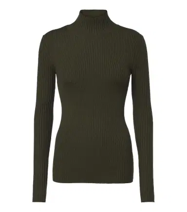Victoria Beckham Ribbed-knit wool-blend sweater | Thumbnail 1 Victoria Beckham Ribbed-knit wool-blend sweater | Thumbnail 1