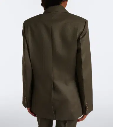 Victoria Beckham Virgin wool twill blazer | Thumbnail 3 Victoria Beckham Virgin wool twill blazer | Thumbnail 3