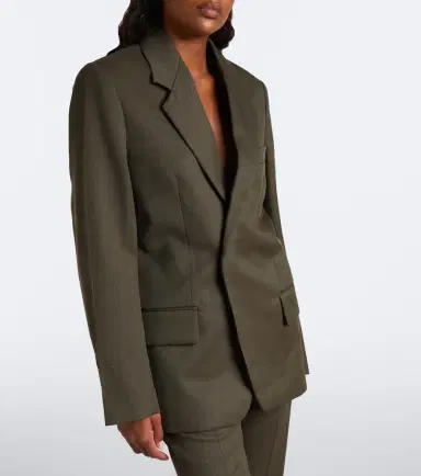 Victoria Beckham Virgin wool twill blazer | Thumbnail 5 Victoria Beckham Virgin wool twill blazer | Thumbnail 5