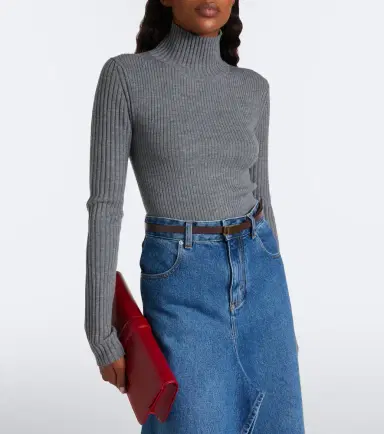 Victoria Beckham Ribbed-knit wool-blend sweater | Thumbnail 6 Victoria Beckham Ribbed-knit wool-blend sweater | Thumbnail 6