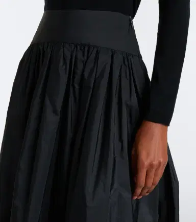 Max Mara Gathered taffeta maxi skirt | Thumbnail 4 Max Mara Gathered taffeta maxi skirt | Thumbnail 4