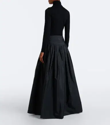 Max Mara Gathered taffeta maxi skirt | Thumbnail 5 Max Mara Gathered taffeta maxi skirt | Thumbnail 5