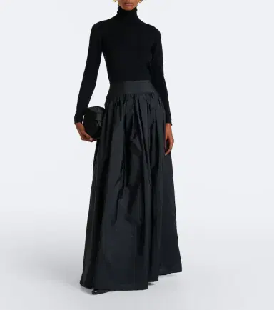 Max Mara Gathered taffeta maxi skirt | Thumbnail 6 Max Mara Gathered taffeta maxi skirt | Thumbnail 6