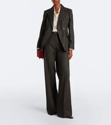 Max Mara Double-breasted virgin wool blazer | Thumbnail 4 Max Mara Double-breasted virgin wool blazer | Thumbnail 4