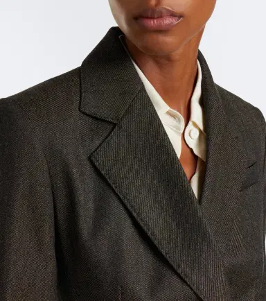 Max Mara Double-breasted virgin wool blazer | Thumbnail 5 Max Mara Double-breasted virgin wool blazer | Thumbnail 5