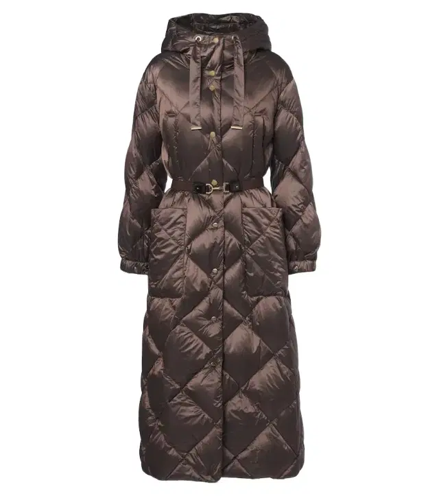 Hooded quilted down coat Hooded quilted down coat