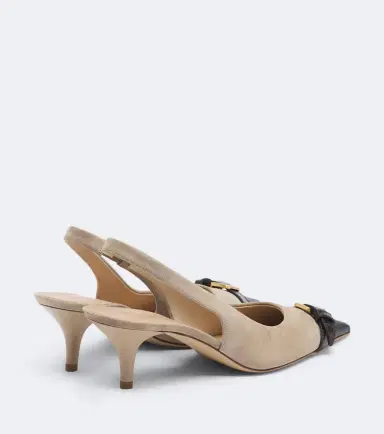 JW Anderson Leather-trimmed suede slingback pumps | Thumbnail 4 JW Anderson Leather-trimmed suede slingback pumps | Thumbnail 4