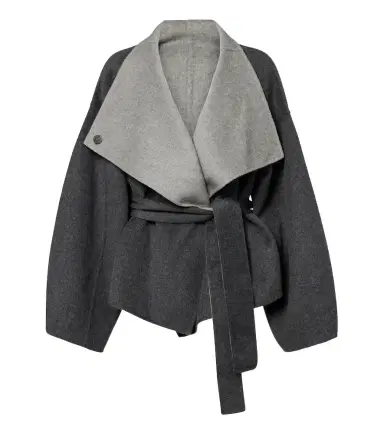 The Frankie Shop Onelle reversible wool-blend wrap coat | Thumbnail 1 The Frankie Shop Onelle reversible wool-blend wrap coat | Thumbnail 1