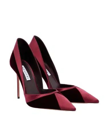 Aquazzura Shadow velvet and satin pumps | Thumbnail 1 Aquazzura Shadow velvet and satin pumps | Thumbnail 1