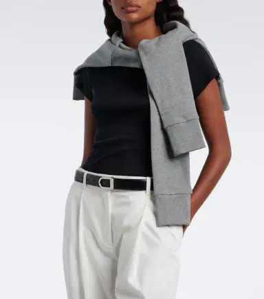 TOTEME Cotton jersey scarf | Thumbnail 3 TOTEME Cotton jersey scarf | Thumbnail 3