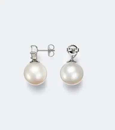 Suzanne Kalan 18kt white gold drop earrings with pearls and diamonds | Thumbnail 2 Suzanne Kalan 18kt white gold drop earrings with pearls and diamonds | Thumbnail 2