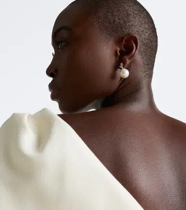 Suzanne Kalan 18kt white gold drop earrings with pearls and diamonds | Thumbnail 4 Suzanne Kalan 18kt white gold drop earrings with pearls and diamonds | Thumbnail 4
