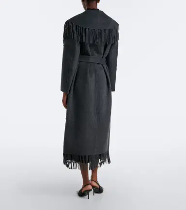 Simkhai Carrie fringed wrap coat | Thumbnail 2 Simkhai Carrie fringed wrap coat | Thumbnail 2