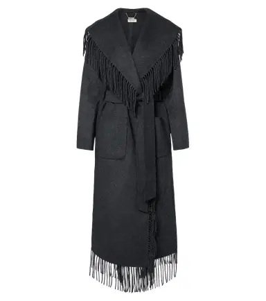 Simkhai Carrie fringed wrap coat | Thumbnail 1 Simkhai Carrie fringed wrap coat | Thumbnail 1