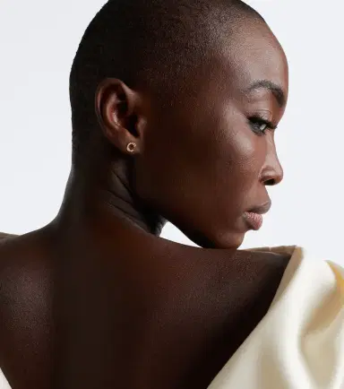 Sophie Bille Brahe Initial Petite C 18kt gold single earring with diamonds | Thumbnail 2 Sophie Bille Brahe Initial Petite C 18kt gold single earring with diamonds | Thumbnail 2