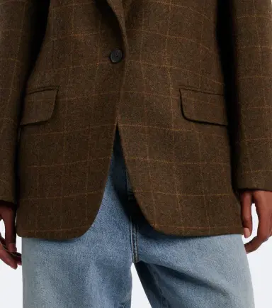 RÓHE Róhe Checked oversized wool blazer | Thumbnail 3 RÓHE Róhe Checked oversized wool blazer | Thumbnail 3