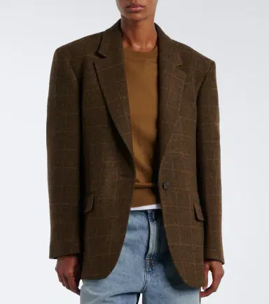 RÓHE Róhe Checked oversized wool blazer | Thumbnail 4 RÓHE Róhe Checked oversized wool blazer | Thumbnail 4
