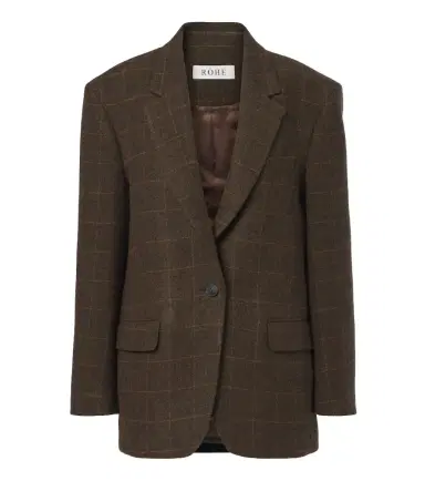 RÓHE Róhe Checked oversized wool blazer | Thumbnail 1 RÓHE Róhe Checked oversized wool blazer | Thumbnail 1