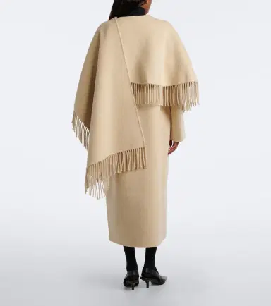 RÓHE Róhe Fringed caped alpaca and wool coat | Thumbnail 3 RÓHE Róhe Fringed caped alpaca and wool coat | Thumbnail 3