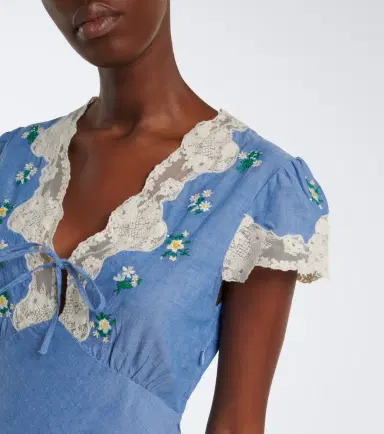 Rixo Amari embroidered cotton midi dress | Thumbnail 2 Rixo Amari embroidered cotton midi dress | Thumbnail 2