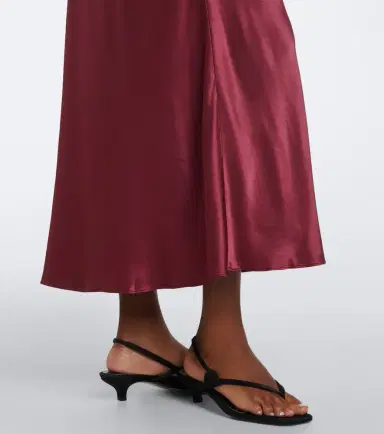 Rixo Maeva lace-trimmed satin midi dress | Thumbnail 4 Rixo Maeva lace-trimmed satin midi dress | Thumbnail 4