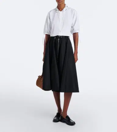 Prada Crystal-embellished poplin shirt | Thumbnail 3 Prada Crystal-embellished poplin shirt | Thumbnail 3