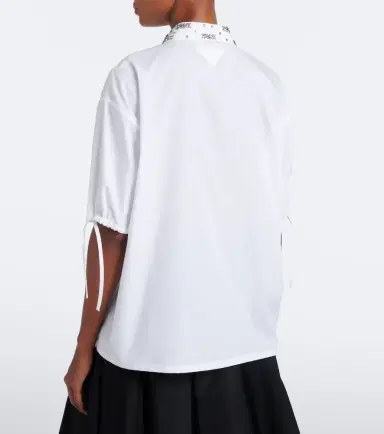 Prada Crystal-embellished poplin shirt | Thumbnail 6 Prada Crystal-embellished poplin shirt | Thumbnail 6