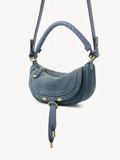 Chloé Mini Marcie shoulder bag in suede leather | Thumbnail 4 Chloé Mini Marcie shoulder bag in suede leather | Thumbnail 4