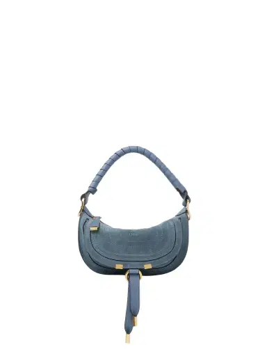 Chloé Mini Marcie shoulder bag in suede leather | Thumbnail 1 Chloé Mini Marcie shoulder bag in suede leather | Thumbnail 1