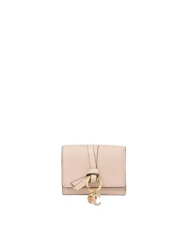 Chloé Mini Alphabet tri-fold in grained leather | Thumbnail 1 Chloé Mini Alphabet tri-fold in grained leather | Thumbnail 1