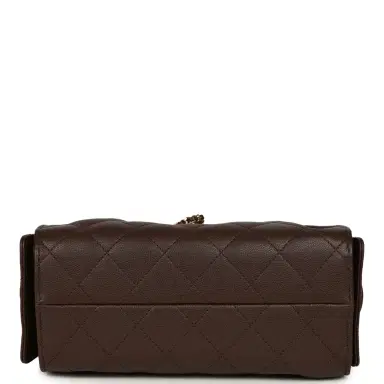 Chanel Chanel Mini 25 Hobo Bag Dark Brown Caviar Gold Hardware | Thumbnail 7 Chanel Chanel Mini 25 Hobo Bag Dark Brown Caviar Gold Hardware | Thumbnail 7