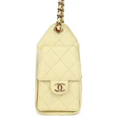 Chanel Chanel Mini 25 Hobo Bag Light Yellow Caviar Gold Hardware | Thumbnail 3 Chanel Chanel Mini 25 Hobo Bag Light Yellow Caviar Gold Hardware | Thumbnail 3