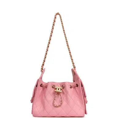 Chanel Chanel Mini 25 Hobo Bag Pink Caviar Antique Gold Hardware | Thumbnail 6 Chanel Chanel Mini 25 Hobo Bag Pink Caviar Antique Gold Hardware | Thumbnail 6