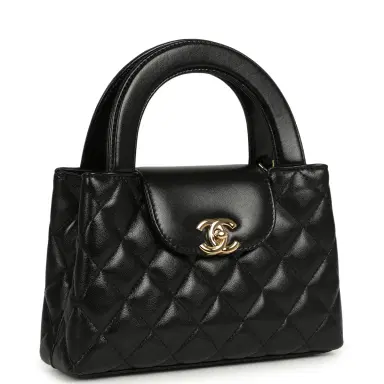 Chanel Chanel Small Kelly Shopper Black Shiny Lambskin Gold Hardware | Thumbnail 2 Chanel Chanel Small Kelly Shopper Black Shiny Lambskin Gold Hardware | Thumbnail 2